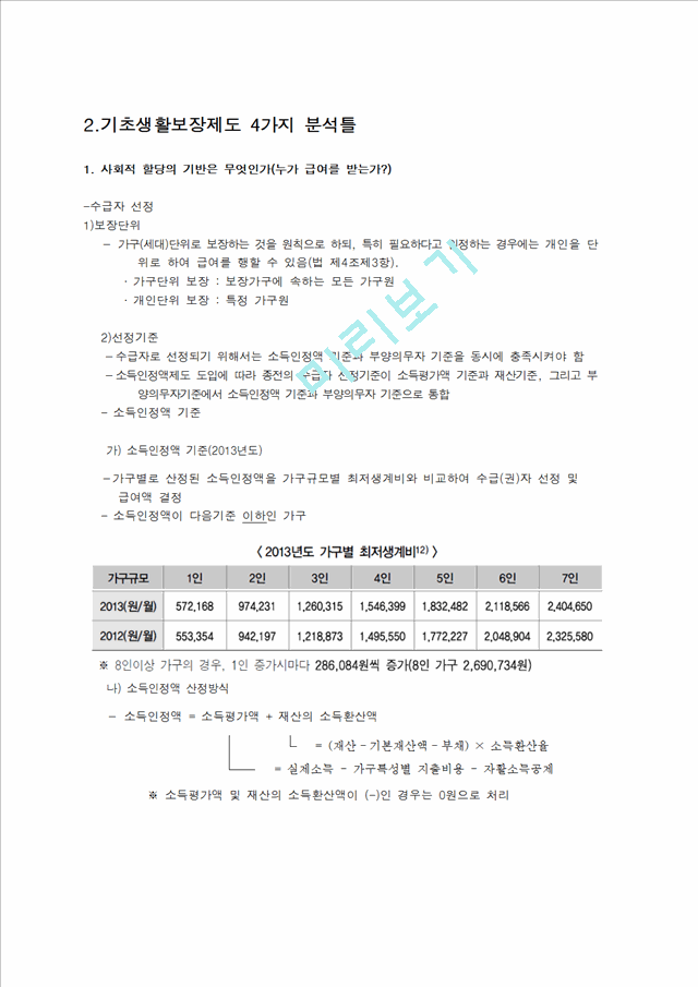 [3000원] 사회복지 정책론,국민기초생활보장제도,부양의무자폐지 찬반토론.hwp